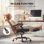 Fauteuil de bureau ergonomique en filet à haut dossier ergonomique, noir
