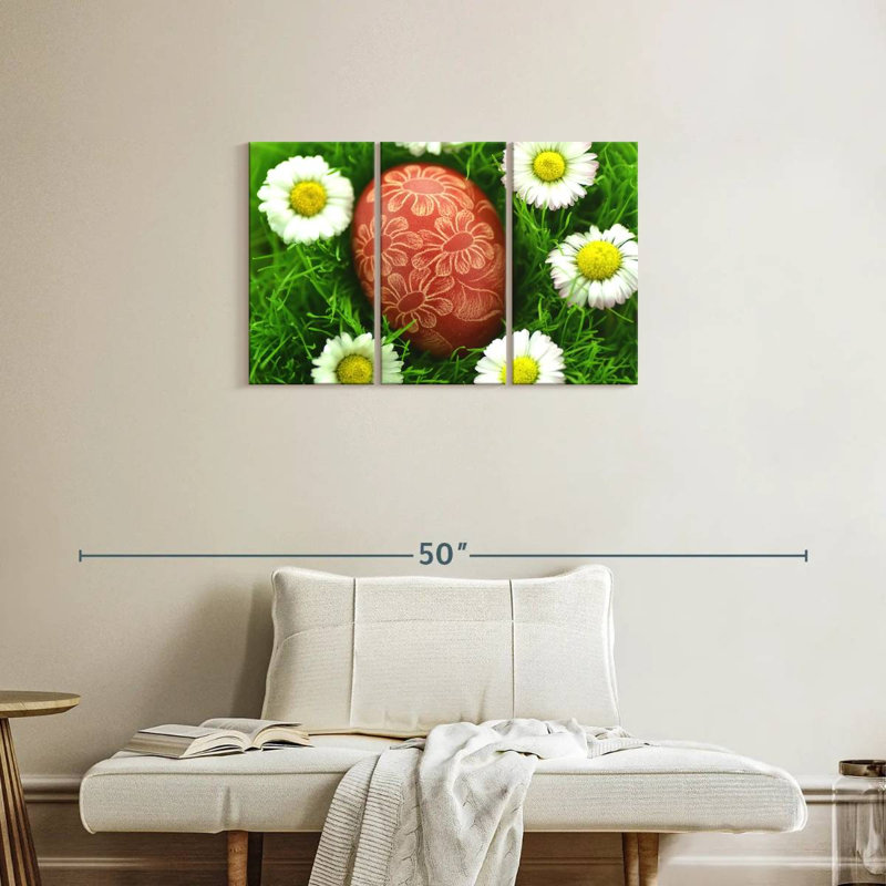 Lelend Floral Easter Egg, 20" H x 33" W
