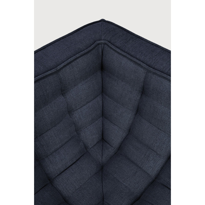 N701 Corner Wedge, Dark Blue Cotton Blend