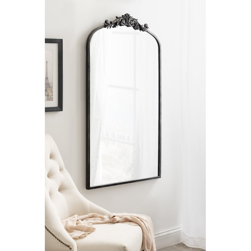 Anglo Metal Flat Mirror, Black, 42" x 23.5"