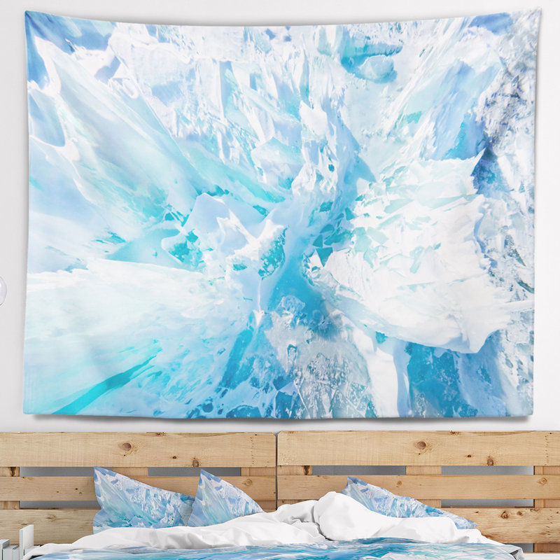 Tapisserie baikal hummocks ice blue ice, H 32 po x l 39 po