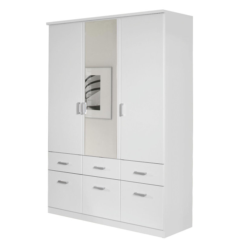 Bremen 3 Door Wardrobe, Alpine White