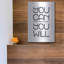 Art mural en métal Latitude Run «You Can, You Will» par Susan Ball-52178339