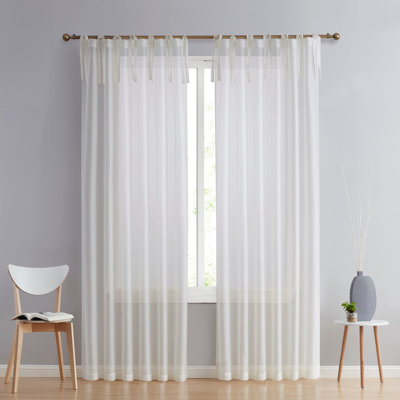 Semi Sheer Curtain Pair