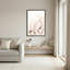 Rose et beige, grappe de cristal, aquarelle, peinture sur toile-208487913