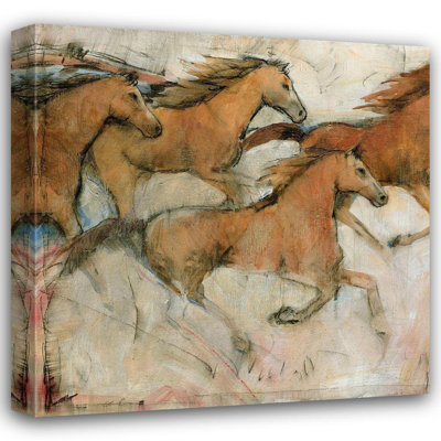 Gracie Oaks OToole, Tim Gallery Wrapped Canvas Art Titled: Horse Fresco I