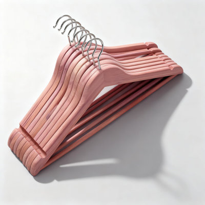 Cintres en bois de cèdre naturel avec design antidérapant - Paquet de 10 cintres de garde-robe en bois avec crochet pivotant à 360 °, encoches lisses et bar à pantalons pour l'organisation du manteau, de la robe et de la chemise