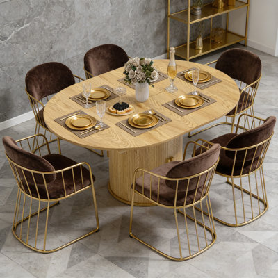 Table de salle à manger extensible avec rangement dissimulé