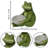 Resin Frog Statue Bird Feeder
