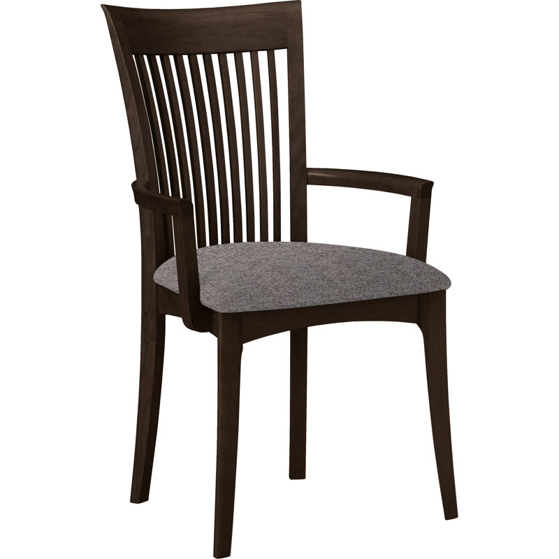 Sarah 19.25'' H Upholstered Armchair, Smoke Cherry, Sterling Fabric