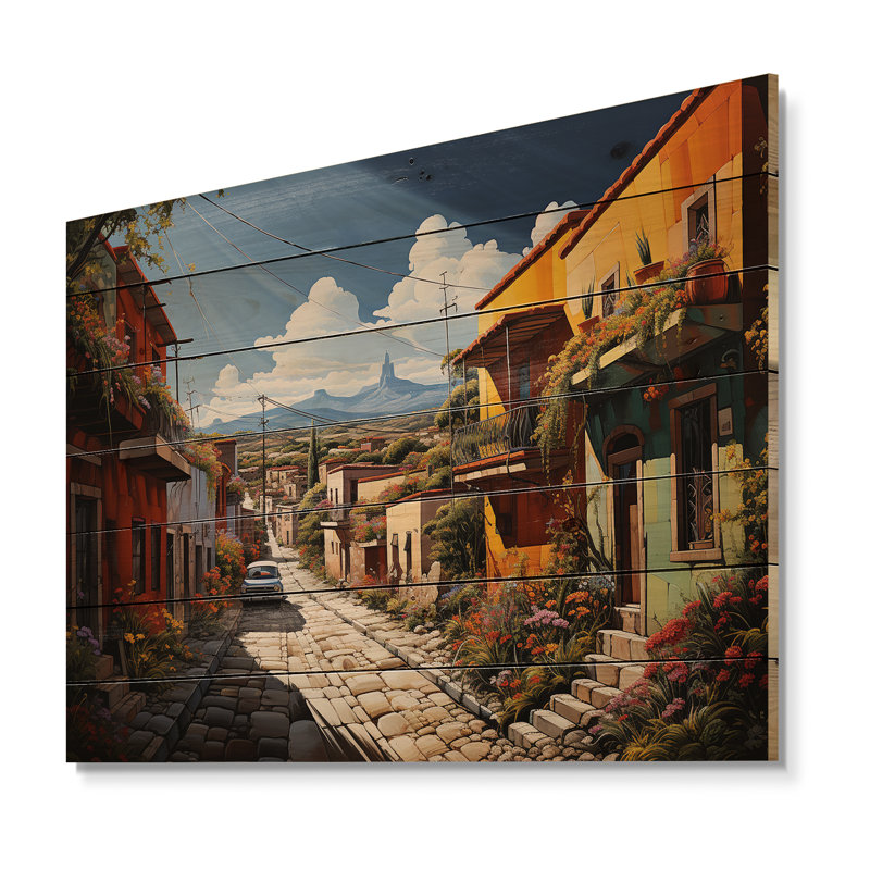 Mexico Mexico Fiesta City I sur impression sur bois, H 10 po x l 20 po x P 0,78 po