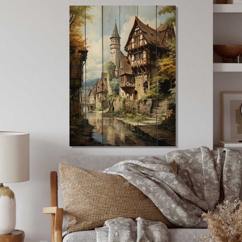 Allemagne, charme bavarois sur bois, H 20 po x l 10 po x P 0,78 po