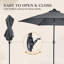 Parasol de 10 pi Spider-2144095155