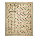 Rug & Kilim’S Suzani Style Kilim In Cream And Warm Polychromatic Floral Patterns