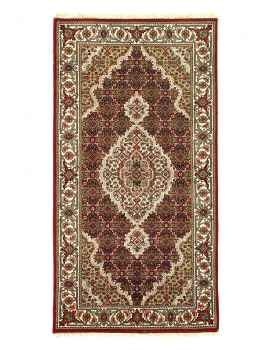 Handmade Silk and Wool Area Rug