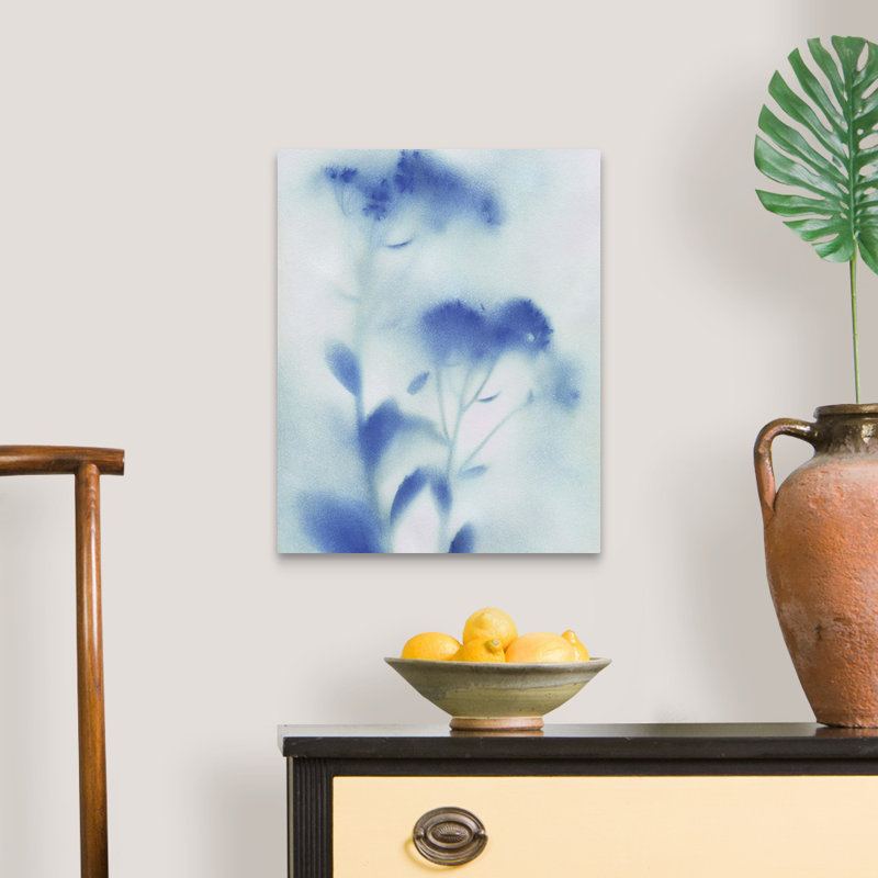 «Mist Meadow Flowers I», reproduction d'art sur toile, H 20 po x l 16 po x P 1,25 po, Toile tendue