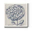 Indigo floral sur lin III - Toile encadrée de qualité supérieure - Toile encadrée de qualité supérieure - reproduction de cadre photo-2080313906-2143341344-2080313911