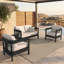 Ensemble de causeuse et de chaise d'extérieur 3 pièces avec coussins Sunbrella-935457048-935779910