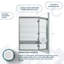 Armoire à pharmacie à charnière droite avec prises électriques Royale l 24 po x H 30 po x P 5 po, désembueur, miroir grossissant réglable DEL 3X.-93051545-93051546