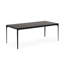 Silhouette Table with Extendable Rectangular Top and Metal Legs-1589457241