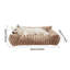 Canapé lavable pour animal de compagnie à trois côtés avec lit pour chien fermé et amovible pour les petits chiens de moins de 15,43 lb (couleur café)