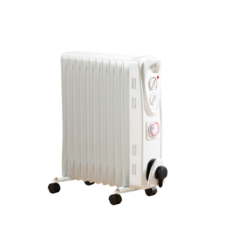 Daewoo 2500 Watt Electric Radiator Space Heater with Adjustable Thermostat