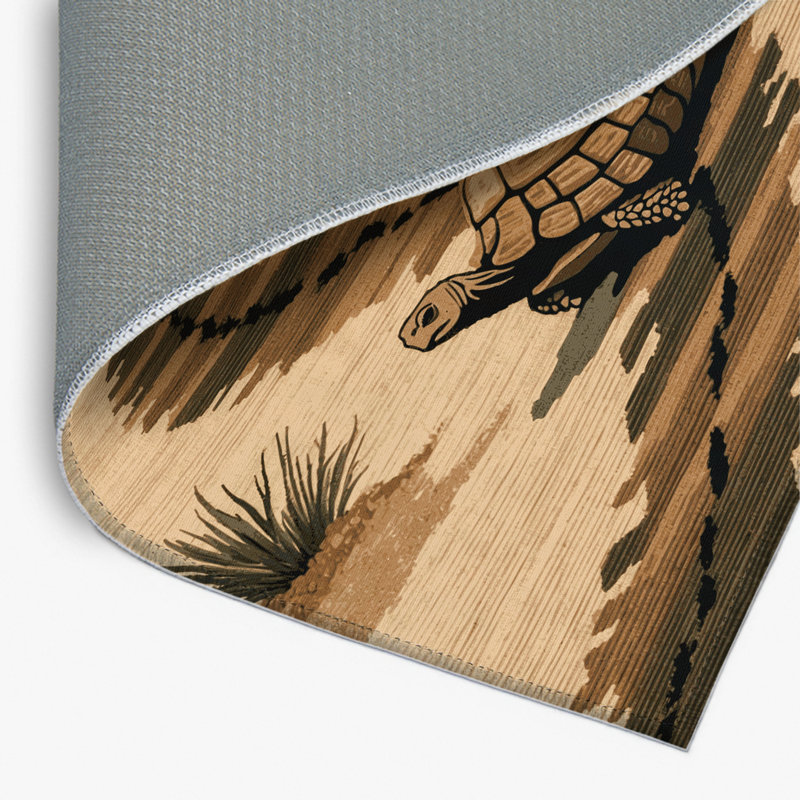 Tapis d'intérieur et d'extérieur brun Nature, Rectangulaire 2 pi x 3 pi