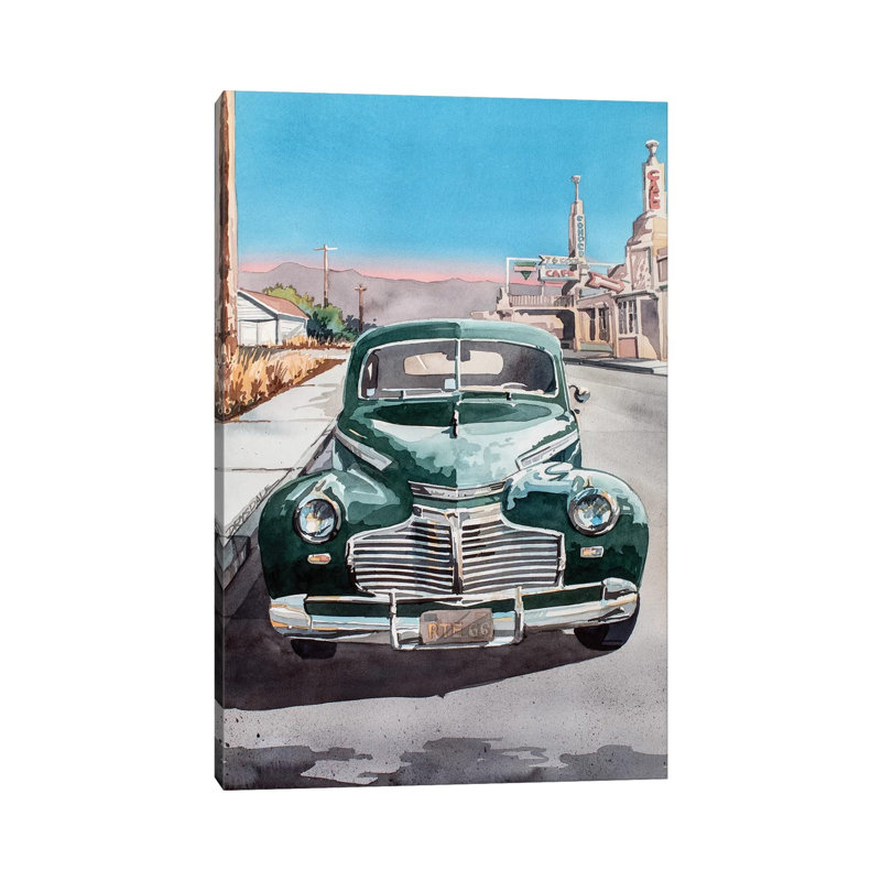 Route 66 by Bill Drysdale - Wrapped Canvas Print, 30.48 cm H x 45.72 cm W