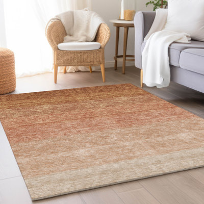 Premium Machine Washable Prisco Paprika Rug