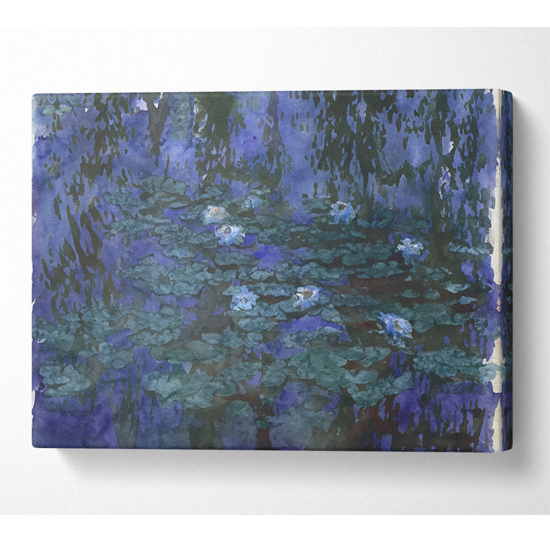 Blaue Seerosen von Monet - Kunstdrucke auf Leinwand