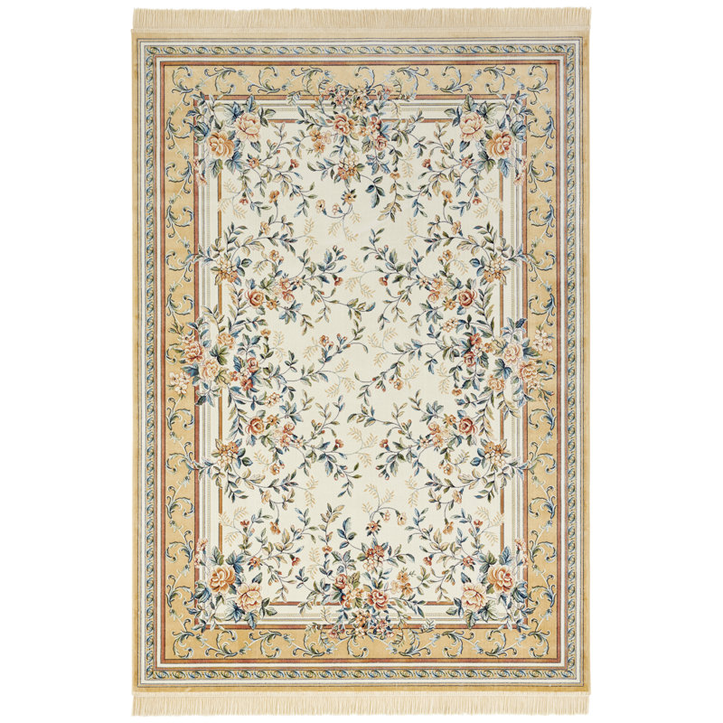 Tufted Cream Rug, Rectangle 195cm x 300cm
