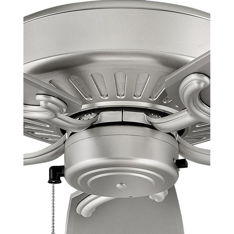 60" Oasis 5 - Blade Standard Ceiling Fan with Pull Chain, Brushed Nickel