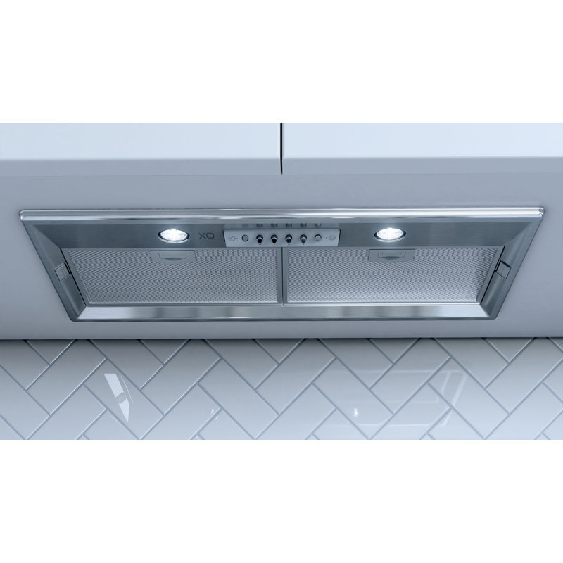 27" 600 CFM Convertible Insert Range Hood in Silver with Nightlight