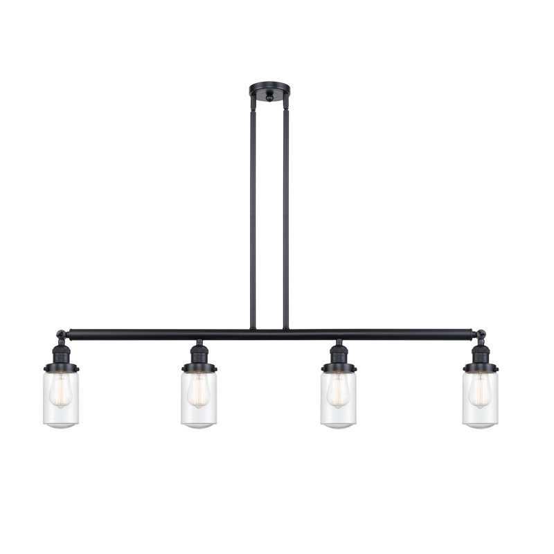 Saroyan 4 - Light Kitchen Island Pendant, Seedy, Polished Nickel, No Bulb Included