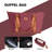 6 Piece Hardshell Luggage Set Hardside Lightweight Suitcase with TSA Lock Spinner Wheels RED