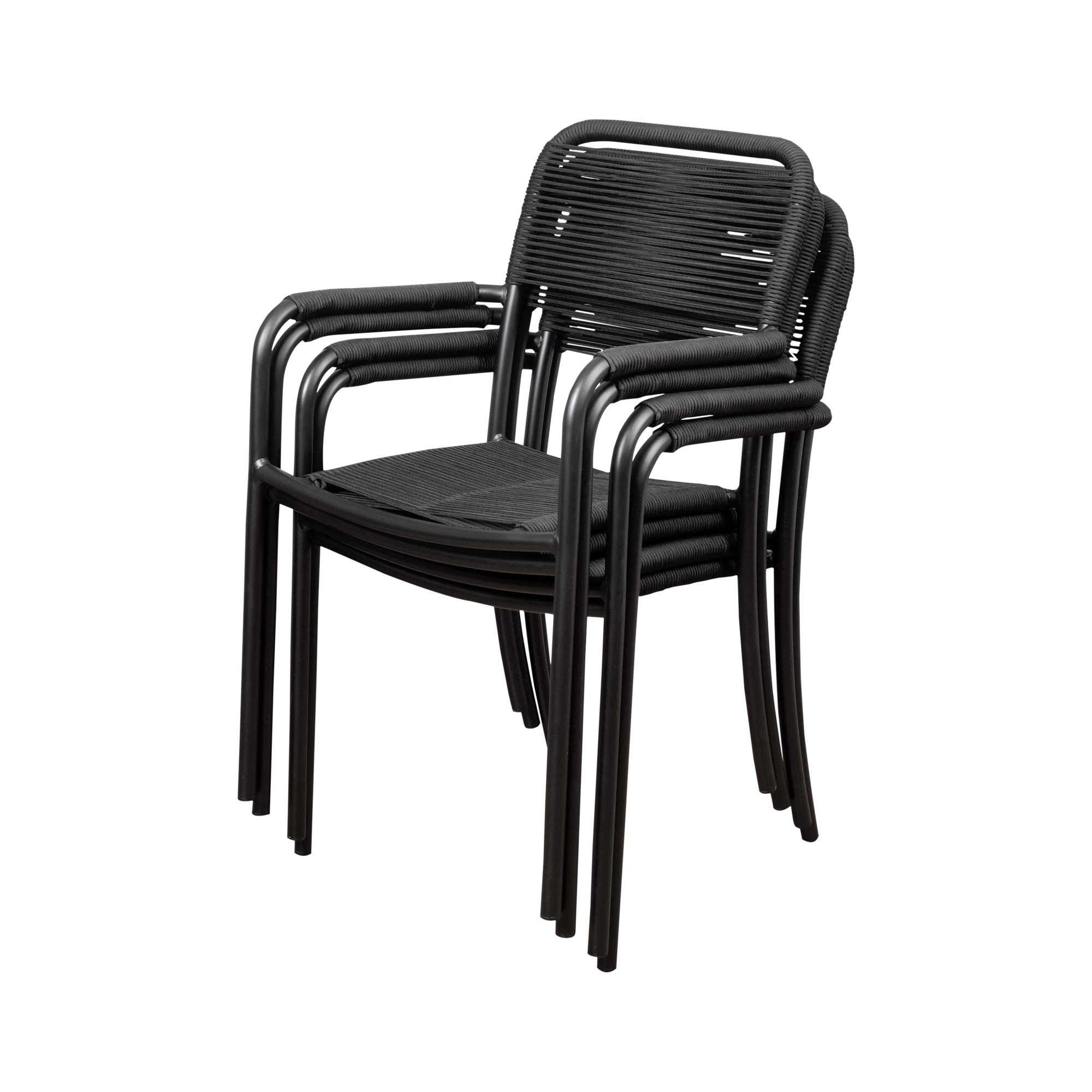 Brighton Aluminum Black Patio Dining Chair