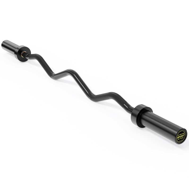 EZ Curl Barbell Bar 47" – Professional Curl Bar for Biceps, Triceps, Squat & Hip Thrusts, 700lb Weight Capacity, Fit 2-Inch Plates – Home Gym Strength Training Bar