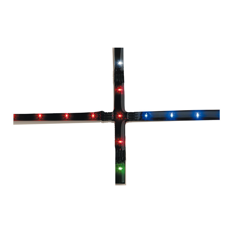 Angle 4cm Under Cabinet Strip Light, Red