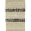 Jute Ticking Black Handwoven Jute Rug-1291639979