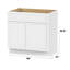 Base de meuble-lavabo simple 36 po seulement-95290493