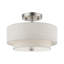 Plafonnier semi-encastré 11 po 2 lumières Areial