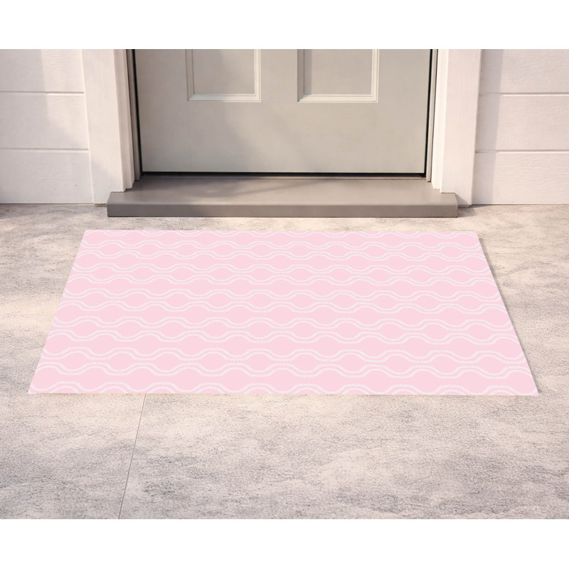 Paillasson Wavy Vine, Rose, L 21 po x L 34 po