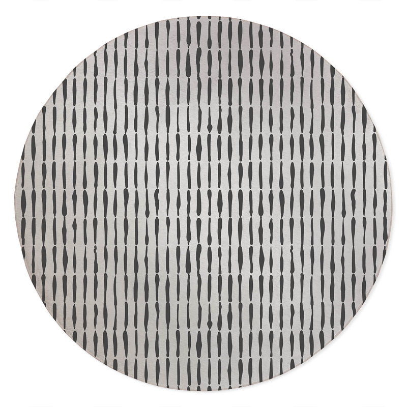 Chuck Non-Slip Outdoor Rug, Round 5'