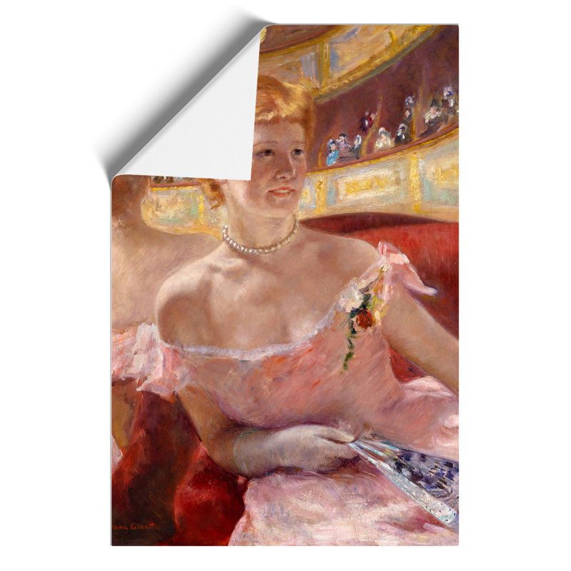 Woman with a Pearl Necklace by Mary Cassatt - Frameless Print, 59cm H x 42cm W x 0.1cm D