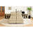 121.2" Versatile Chenille Bed, Brown - With Storage , To Different Layouts, & Practical Modular Included, Cover, Convertible Seating Arrangements,-137745566