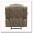 Classic Sandy Brown 1pc Reclining Chair Plush Comfort Pillow-Top Arms Vertical Tufting Solid Wood Luxury Living Room Furniture