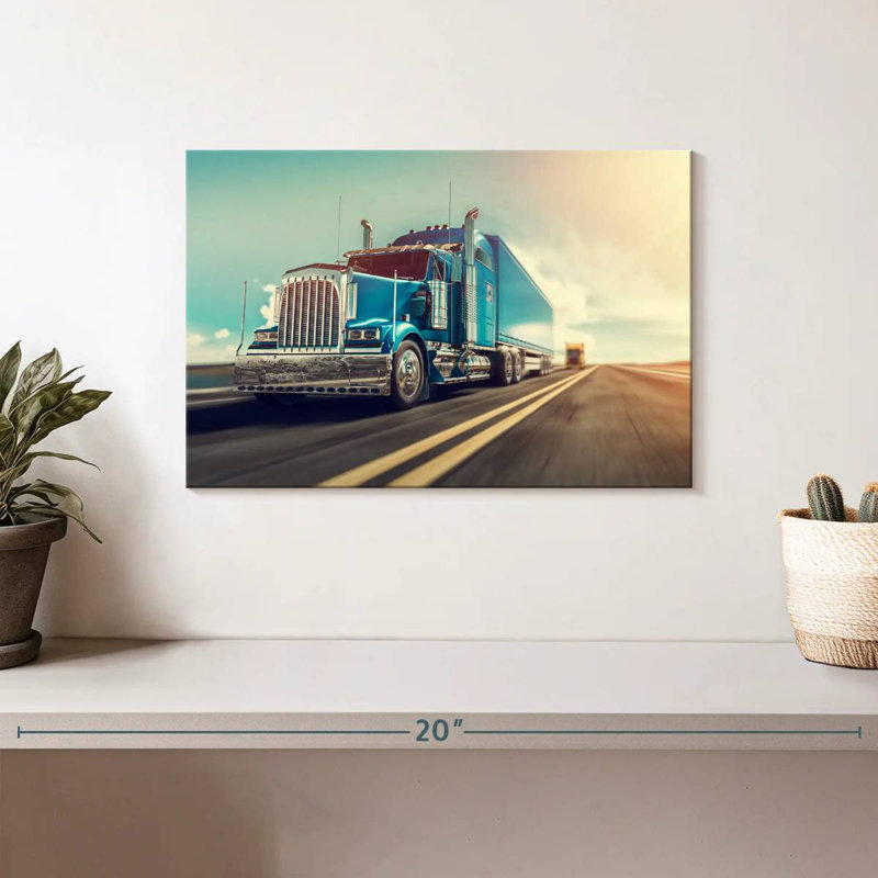 Mehar Truck, 8" H x 12" W