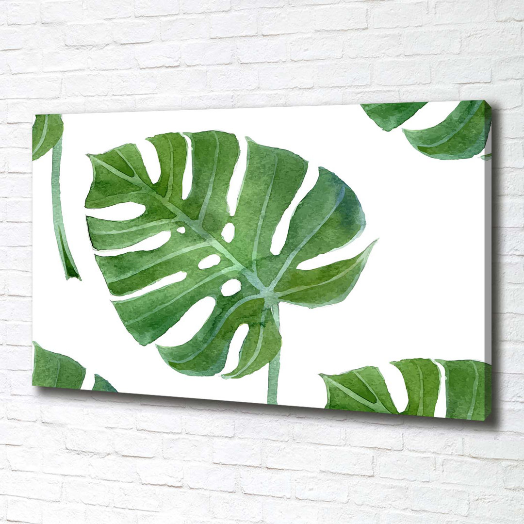 Monstera - Kunstdrucke auf Leinwand - Wrapped Canvas