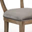 Upholstered Stool with Solid Wood Frame