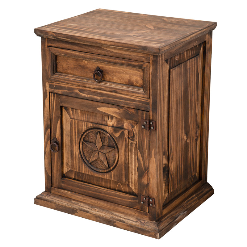 Table de chevet The Wrangler, Brun